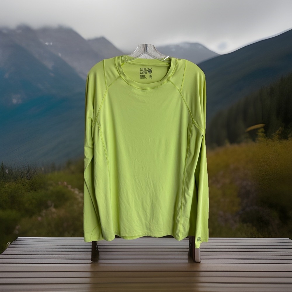 Mountain Hardware Shirt Womens XL Long Sleeve Moisture Wicking Lite Tech Top NEW